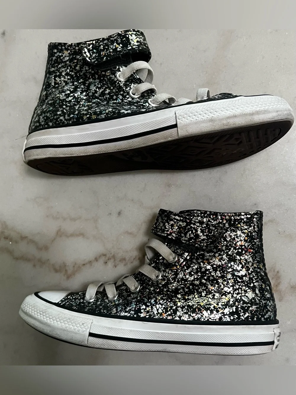 Converse sparkling glitter